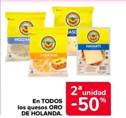 Carrefour ORO DE HOLANDA. En todos los quesos oferta