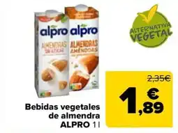 Carrefour Market ALPRO Bebidas vegetales de almendra oferta