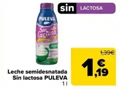 Carrefour Market PULEVA Leche semidesnatada Sin lactosa oferta