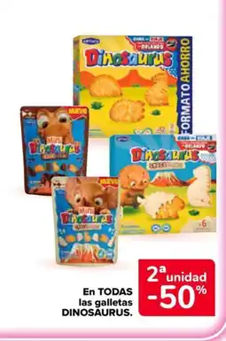 Carrefour Market DINOSAURUS En todas las galletas oferta