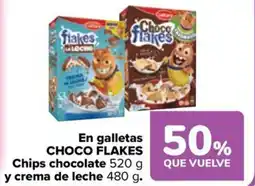Carrefour Market CHOCO FLAKES En galletas Chips chocolate y crema de leche oferta