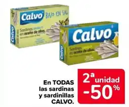 Carrefour Market CALVO En todas las sardinas y sardinillas oferta