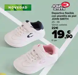 Carrefour John Smith Deportivo flexible con plantilla de piel oferta
