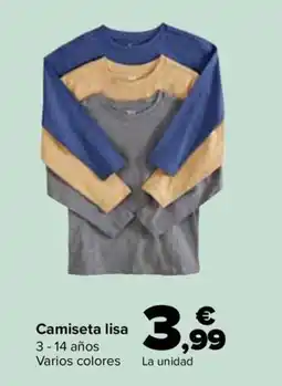 Carrefour Camiseta lisa oferta