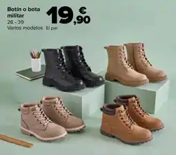 Carrefour Botín o bota militar oferta