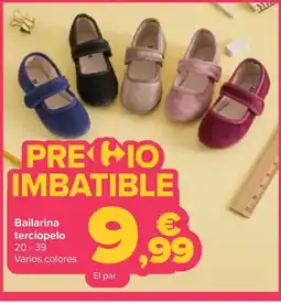 Carrefour Bailarina terciopelo oferta