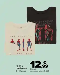 Carrefour Pack 2 camisetas oferta