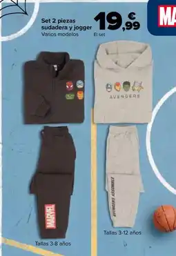 Carrefour Marvel Set 2 piezas sudadera y jogger oferta