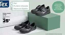 Carrefour Tex zapato colegial lavable oferta