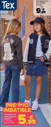 Carrefour Tex camiseta con estampado en espalda oferta