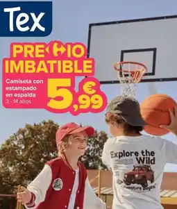 Carrefour Tex camiseta con estampado en espalda oferta