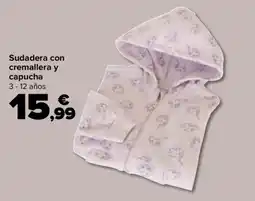 Carrefour Sudadera con cremallera y capucha oferta
