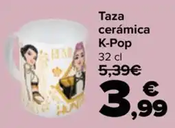 Carrefour Taza cerámica K-Pop oferta