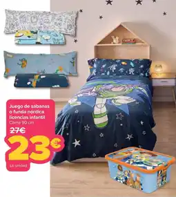 Carrefour Juego de sábanas o funda nórdica licencias infantil oferta