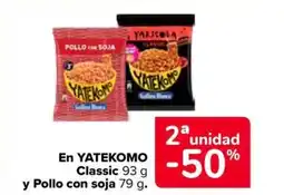 Carrefour Market YATEKOMO En Classic y Pollo con soja oferta
