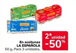 Carrefour Market LA ESPAÑOLA En aceitunas oferta