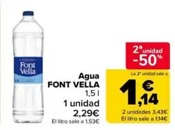 Carrefour Market FONT VELLA Agua oferta