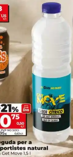 Maxi Dia Dia Get Move beguda per a esportistes natura; oferta