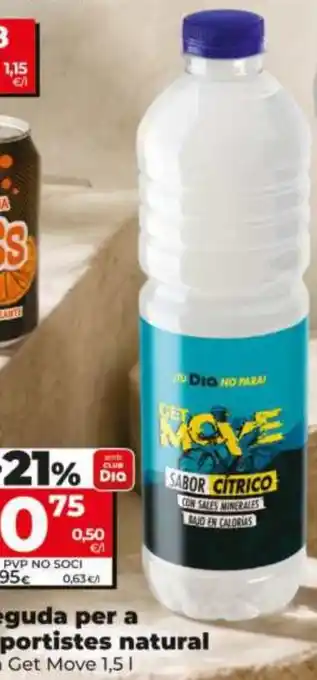Dia Get Move beguda per a esportistes natura;