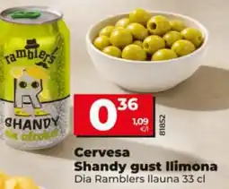 Maxi Dia Dia Ramblers Ilauna cervesa Shandy gust Ilimona oferta