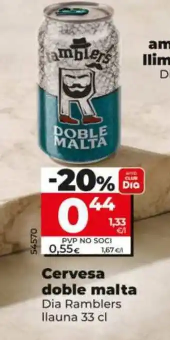Dia Ramblers cervesa doble malta