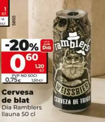Dia Ramblers cerveza de trigo