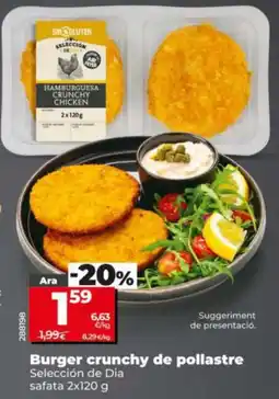 Maxi Dia Burger crunchy de pollastre oferta