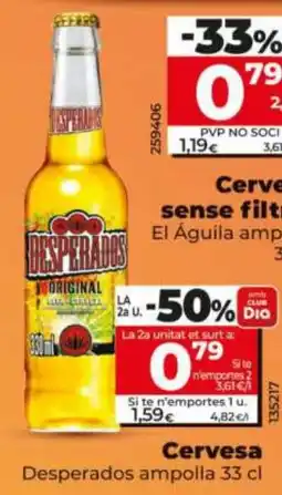 Maxi Dia Desperados cerveza sense filtre oferta