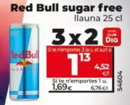 Maxi Dia Red Bull sugar free lluna oferta