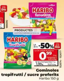 Maxi Dia Haribo gominolas tropifruttis / sucre preferits oferta