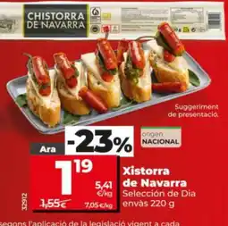 Maxi Dia Ara xistorra de navarra oferta