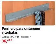 Perchero para cinturones y corbatas