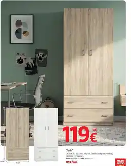 Bauhaus Armarios roperos con puerta abatible turin oferta
