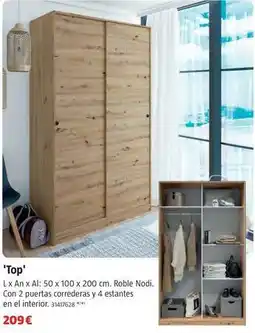 Bauhaus Armarios roperos con puerta corredera 'top' oferta