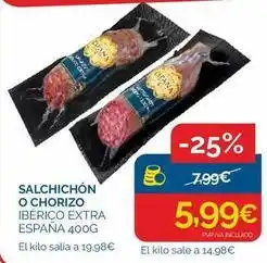 Supermercados La Despensa Oro extra - salchichon o chorizo oferta