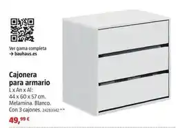 Bauhaus Cajonera para armario oferta