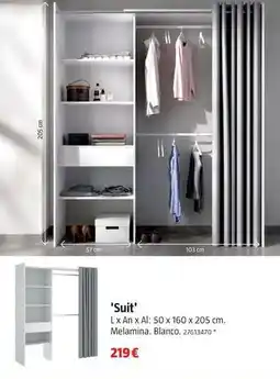 Bauhaus Vestidores 'suit' oferta