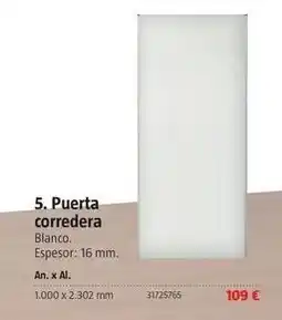 Bauhaus Puerta corredera oferta