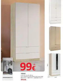 Bauhaus Armarios roperos con puerta abatible l'o2222 oferta