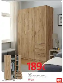 Bauhaus Armarios roperos con puerta abatible turin oferta