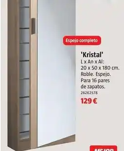 Bauhaus Zapateros con espejo frontal kristal oferta