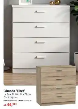 Bauhaus Cómoda tibet oferta