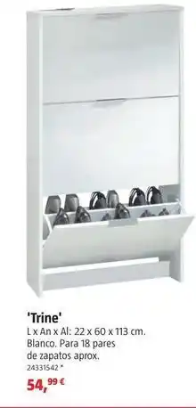 Bauhaus Zapateros con espejo frontal trine oferta