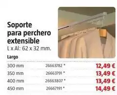 Bauhaus Soporte para perchero extensible oferta