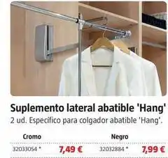 Bauhaus Emuca - suplemento lateral abatible hang oferta