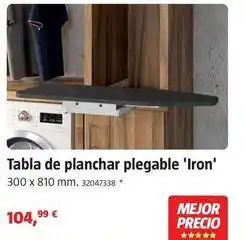 Bauhaus Tabla de planchar plegable 'iron' oferta