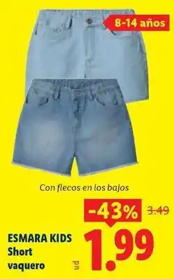 Ocine Esmara kids - short vaquero oferta