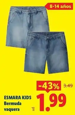 Ocine Esmara kids - bermuda vaquera oferta