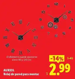 Ocine Auriol - reloj de pared para montar oferta