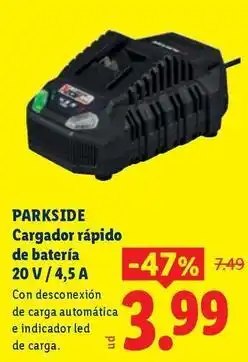 Ocine Parkside - cargador rapido de bateria oferta